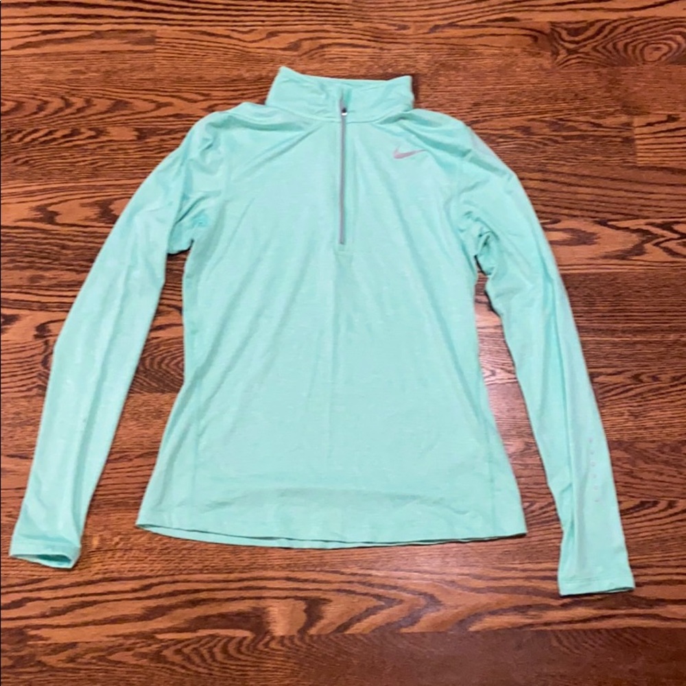 mint green nike quarter zip